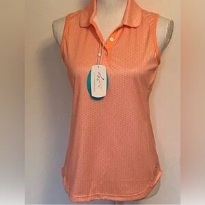 NWT Greg Norman Collection Peach Sleeveless Tank Top